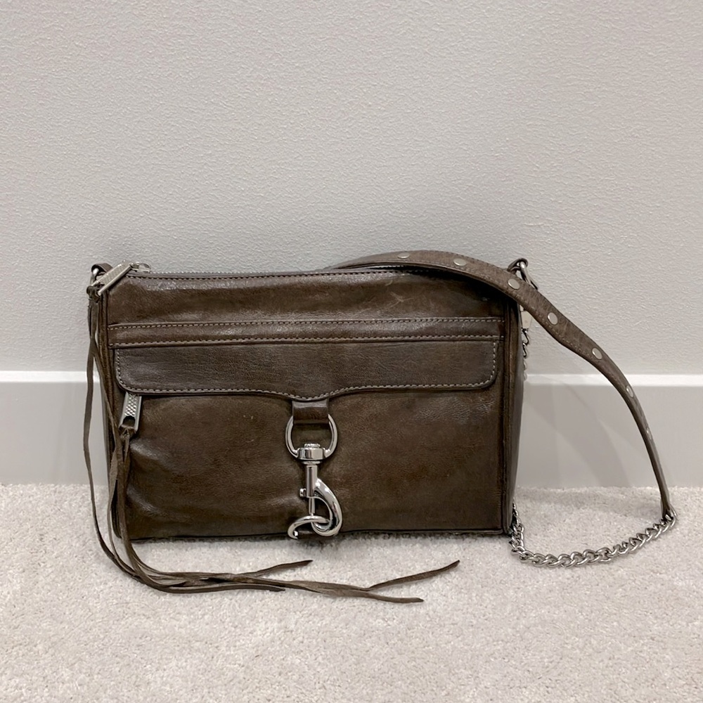 Rebecca Minkoff Mac Daddy Crossbody Bag, Gray Taupe